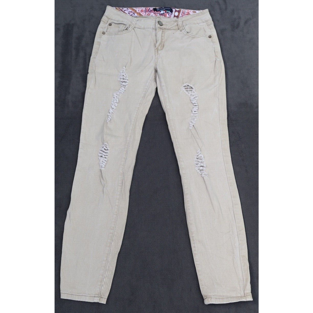 Boom Boom Junior Jeans Skinny Distressed Khaki Size‎ 7